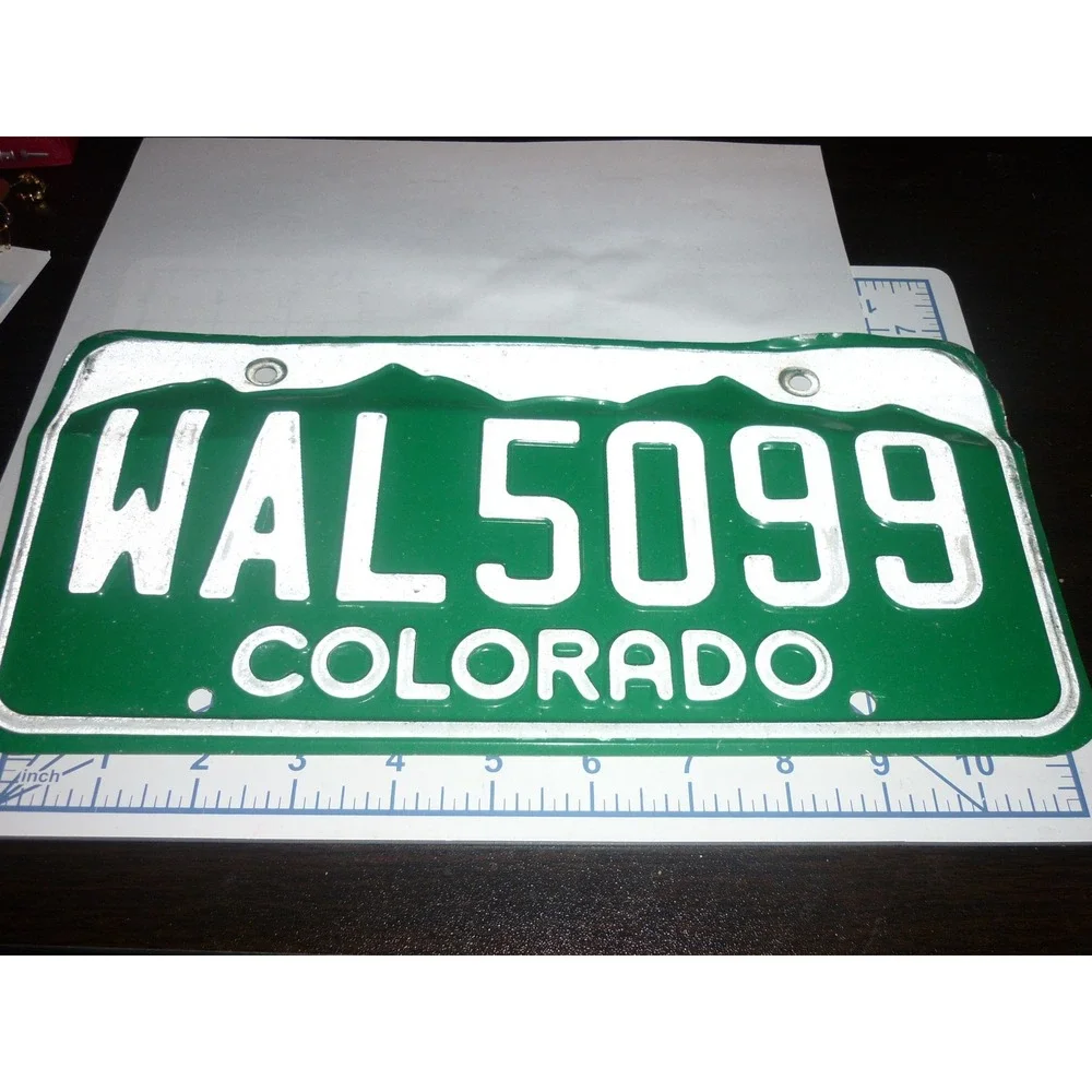 Colorado‎ WAL5099 Green Mountain License Plate Vanity Vintage
